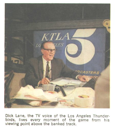 KTLA's Dick Lane, not to be confused with Dick "Night Train" Lane, whose 1952 record for most interceptions in a single regular season (14) still stands today