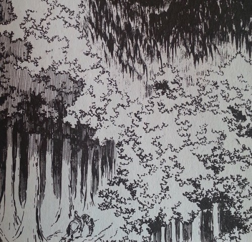 Detail from Lone Wolf & Cub by Goseki Kojima.